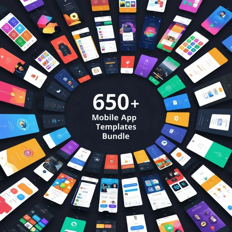 600+ Mobile Application Template Bundles