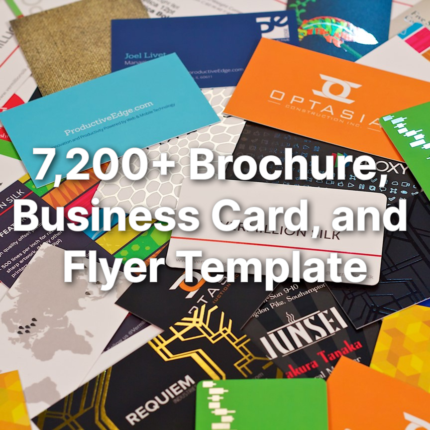 7,200+ Brochure, Business Card, and Flyer Template