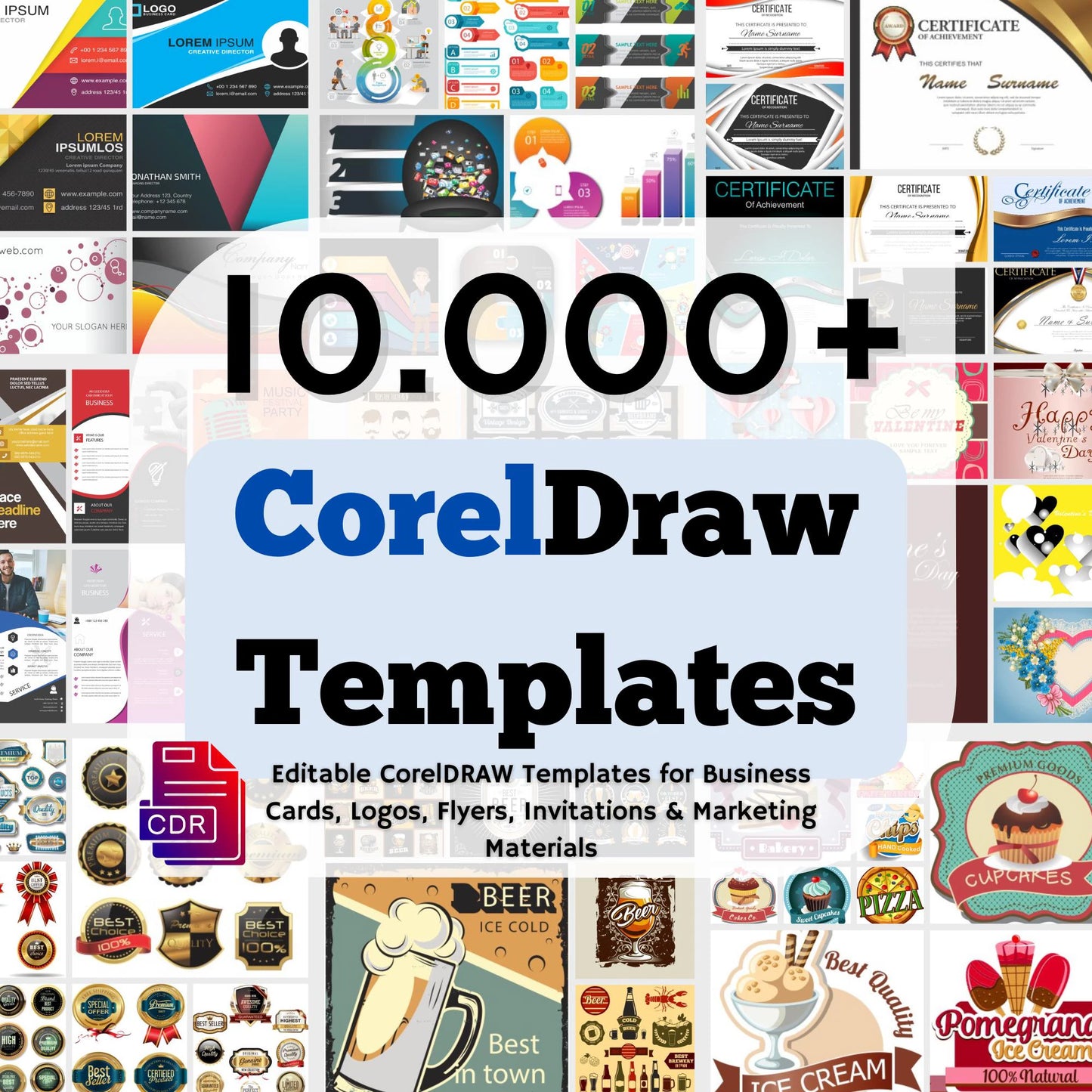 10,000+ CorelDraw Template Bundles